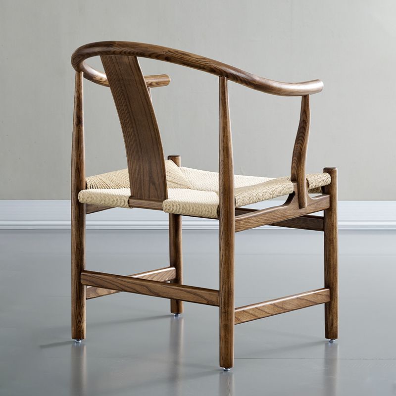 Sillas de comedor tradicionales de madera maciza, sillones de cocina con respaldo de listones