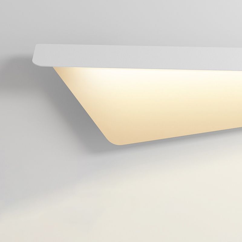 Metal 1 - Light LED Bath Fixture in White Unique Contemporary Bathroom Vanity Lighting