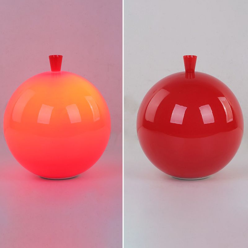 Balloon Kindergarten Flush Mounted Light Acrylic 1-Light Macaron Ceiling Light with Pull Cord