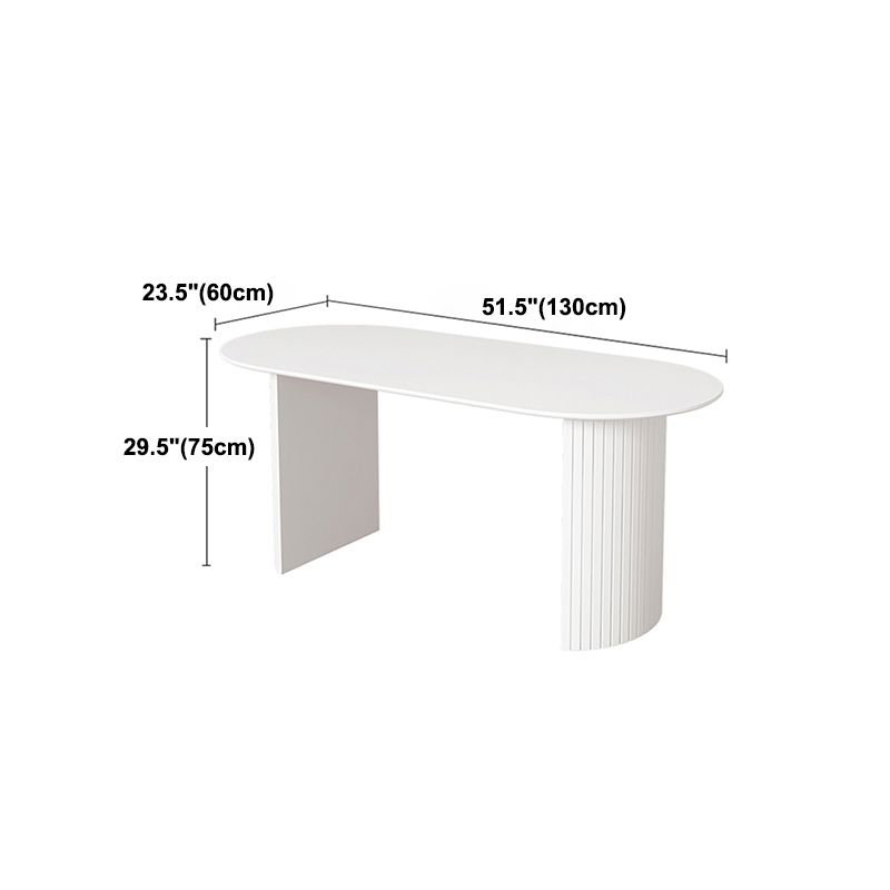 Contemporary Solid Wood Standard Dining Table White Standard Dining Table for Kitchen