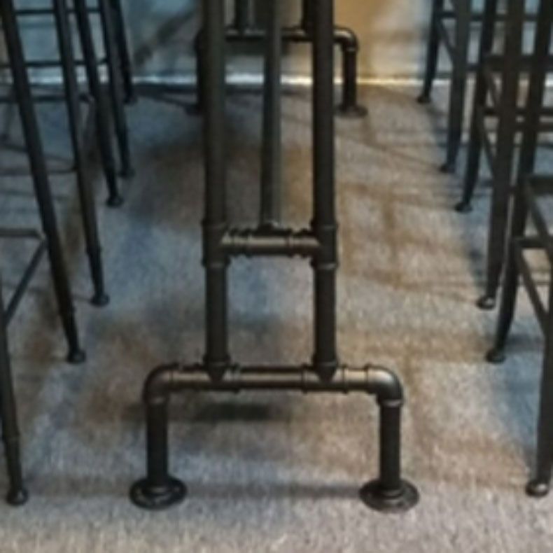 Industrial Bar Dining Table Cafe and Breakroom Bar Stool Table