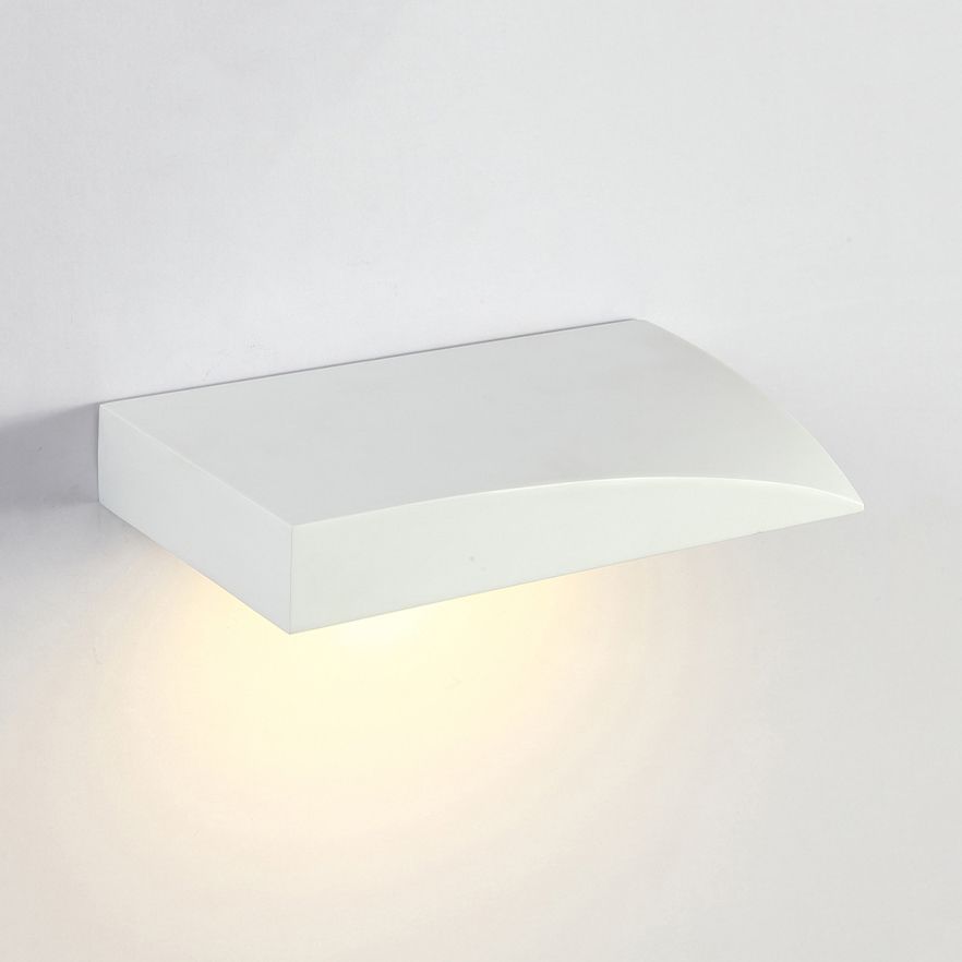 Modernismo in stile curvo con lampada da parete con fonce curvo metallo 5,5 "/10" Larghezza LED LAMPAGNO SALO DEL SOGGIORNO in nero/bianco