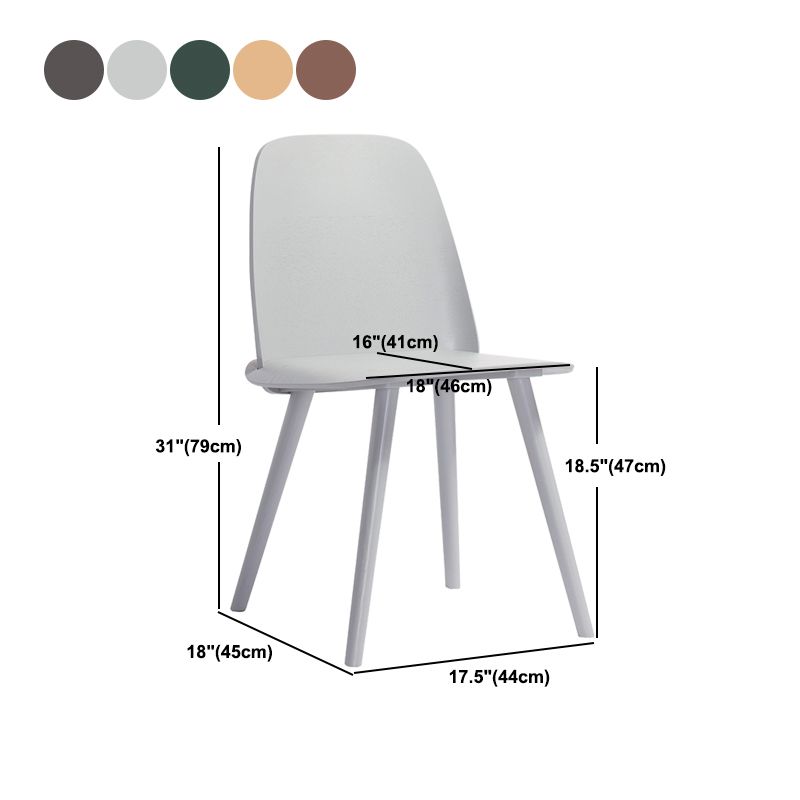 Solid Wood Dining Accent Chair Contemporary Dining Side Chair