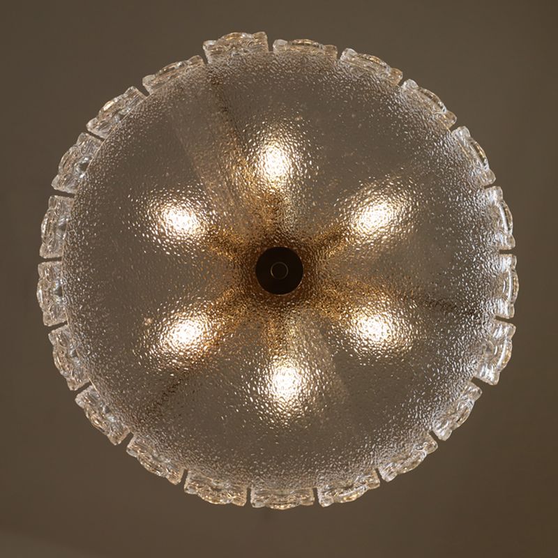 Contemporary Ceiling Lamp Simplicity Glass Flush Mount Light Fixture