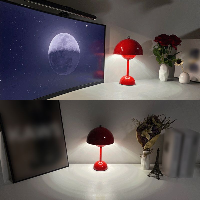Dome Shape Table Light Modern Macaron Style Desk Light Fixture for Bedroom