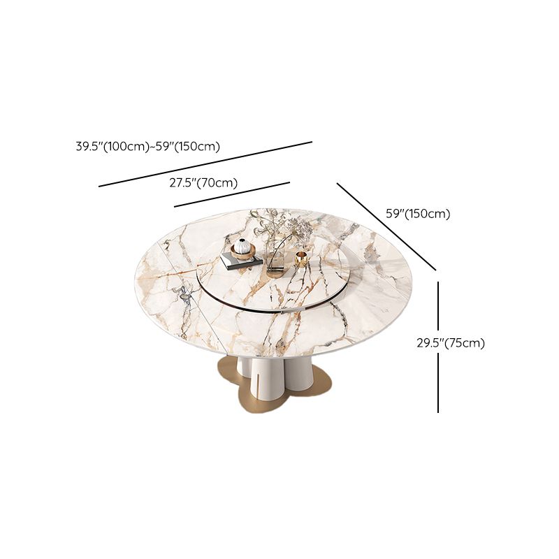 Glam Rectangle Table Set 1/3/4/5/7/9 Pieces Dining Set for Home Use