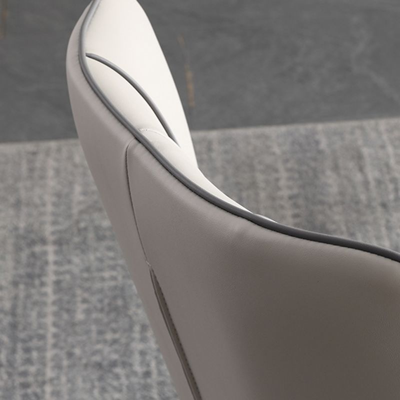 Contemporary Side Chair Solid Back Dining Room Chair for Dining Room