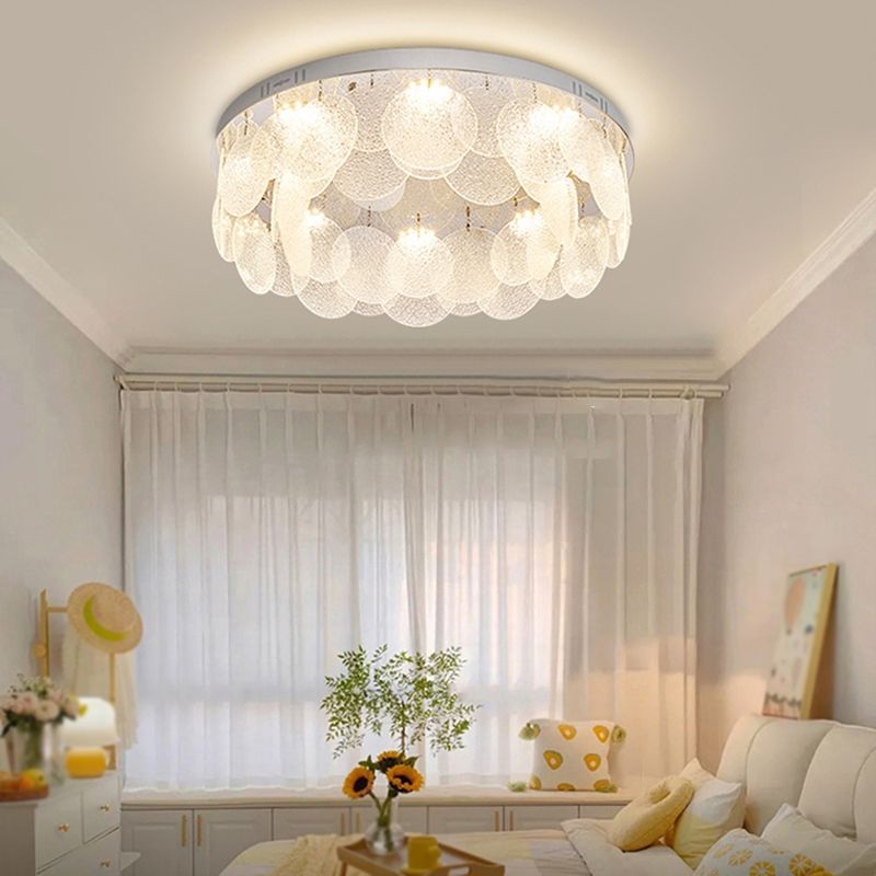 Silver Modernism Flush Mount Lighting LED Ceiling Light for Bedroom