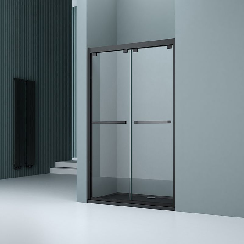 Clear Tempered Shower Door Double Sliding Shower Bath Door with 2 Door Handles