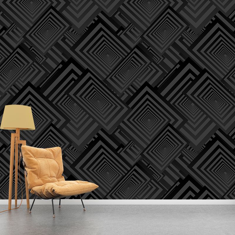 Eco-friendly Geometry Wall Mural Wallpaper Illustration Wall Mural for Room