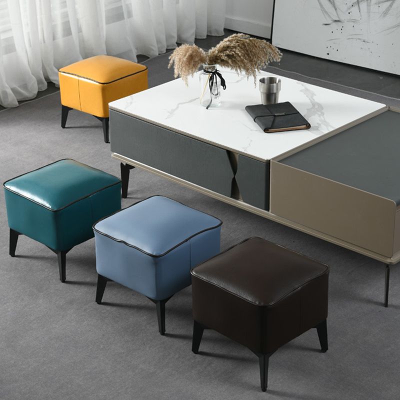 Modern Coffee Standard Water Resistant Square Leather Standard