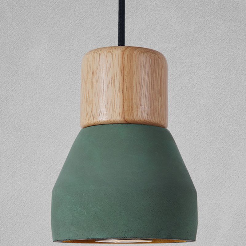 Cemento colorato nordico Cemento sospeso Affermazione Light Mason Jar a sospensione per la caffetteria