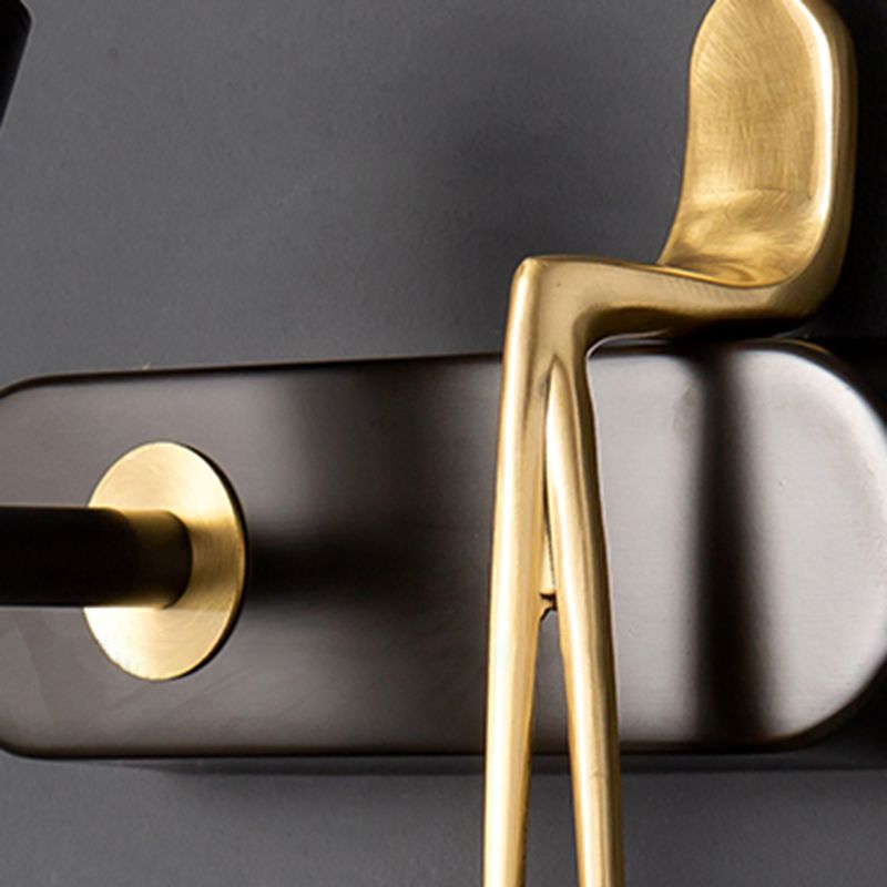 Nordic Style Copper Wall Light Cylinder Shape Wall Lamp for Bedroom (Included Doll)