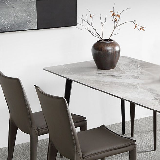 1/2/2/5/7 pièces de restauration Pièces Rectangle Recangle White Dining Table Set à domicile