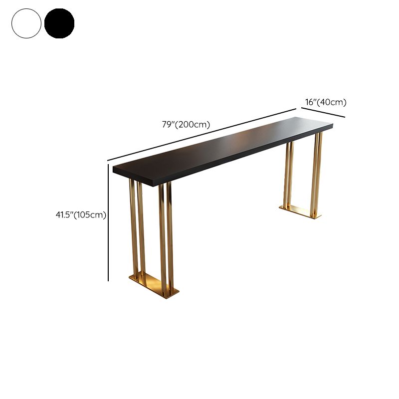 Indoor Contemporary Bar Dining Table Rectangle Wooden Bar Table