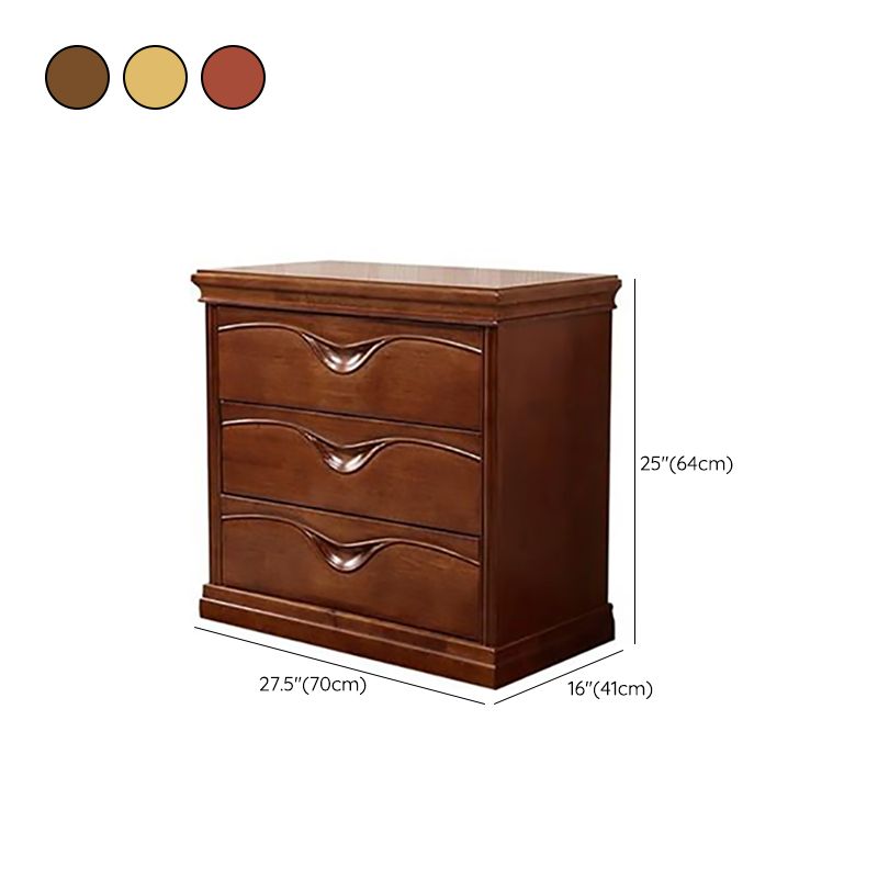 Traditional Storage Chest Dresser Solid Wood Storage Chest with 3/4/5 Drawers