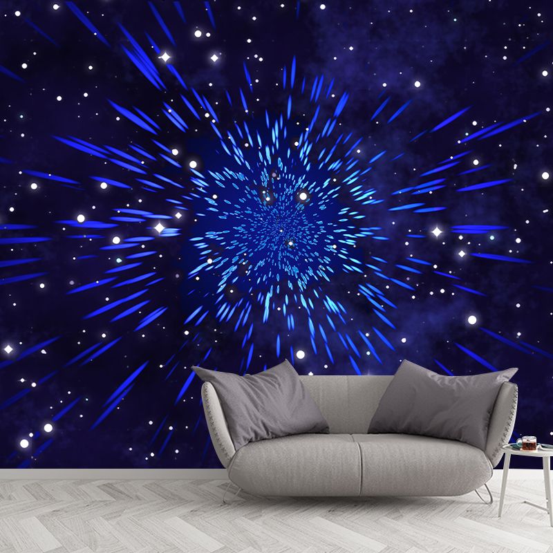 Sci-Fi Astronomy Wall Mural Wallpaper Stain Resistant Wall Decor for Sleeping Room