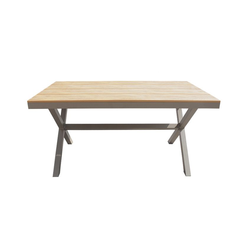 Brown Faux Wood Boho Dining Table Set 1/2/5/7 Pcs Rattan Dining Set