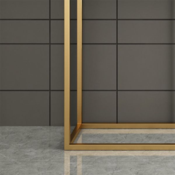 Glam Accent Table Marble Top Golden Sofa Console Table for Hall