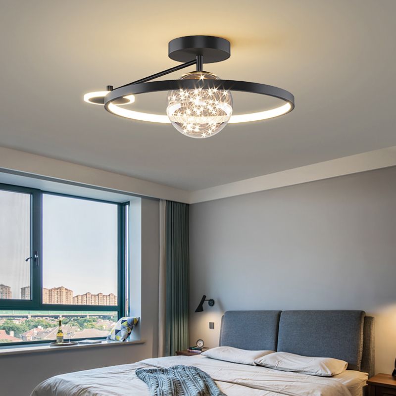 Luz de techo LED de estilo de techo de techo de círculo de metal