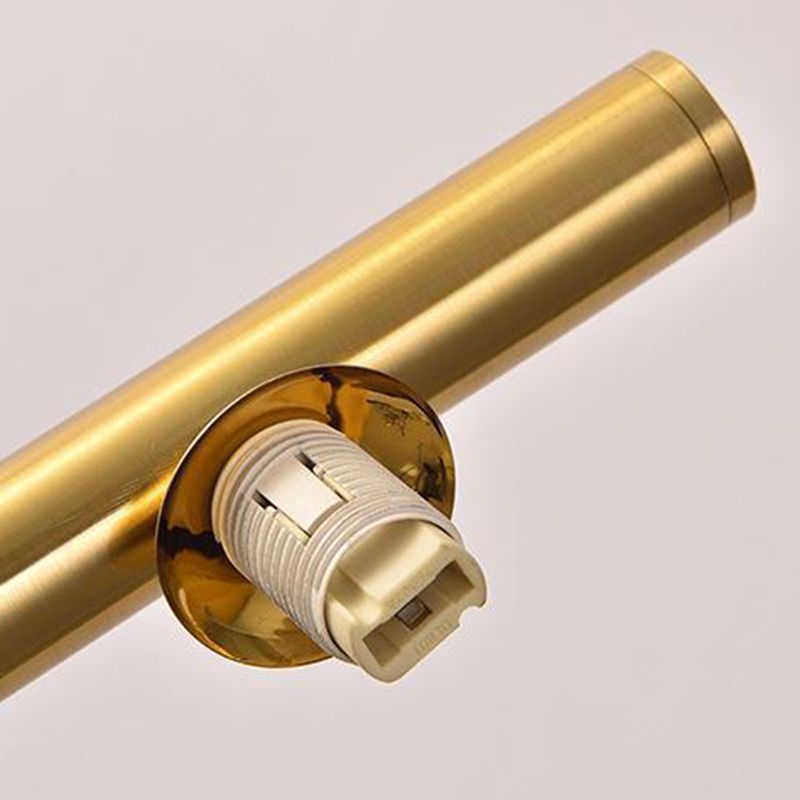 Modern 3-Light Bathroom Vanity Light Shaded Bath Bar in Golden/Black