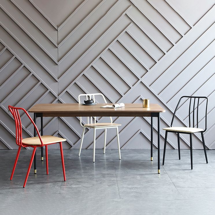 Sillas contemporáneas que cenan la silla sin brazos con las piernas del metal para la cocina