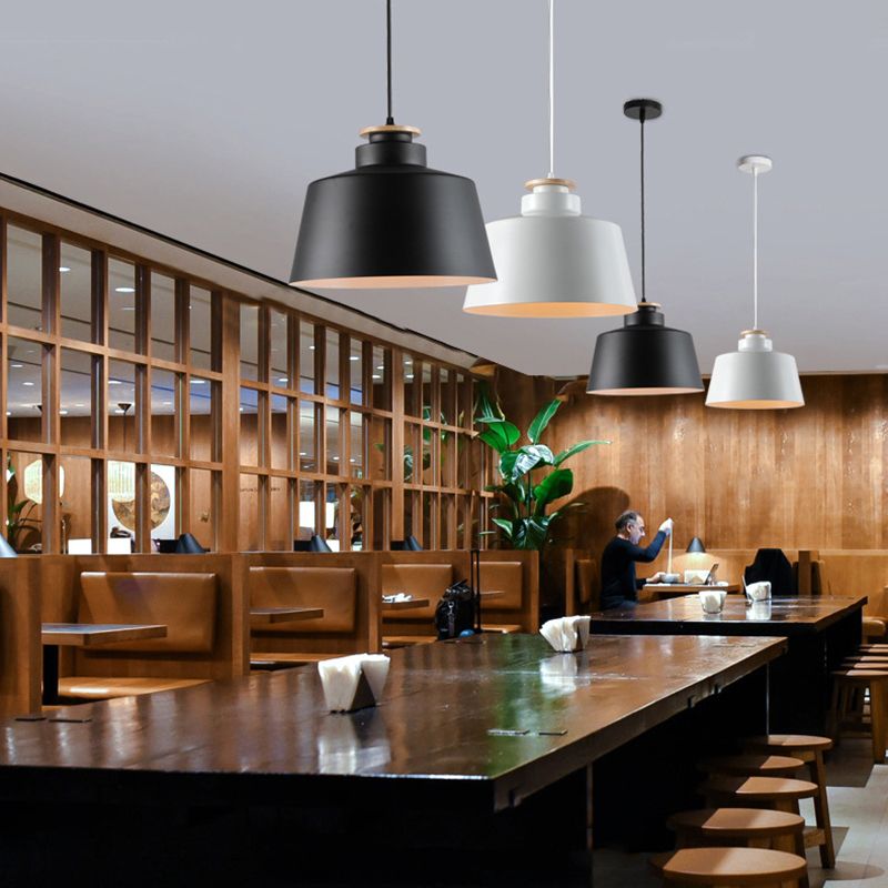 Modern Macaron Shaped Hanging Pendant Lights Metal 1 Light Hanging Ceiling Light