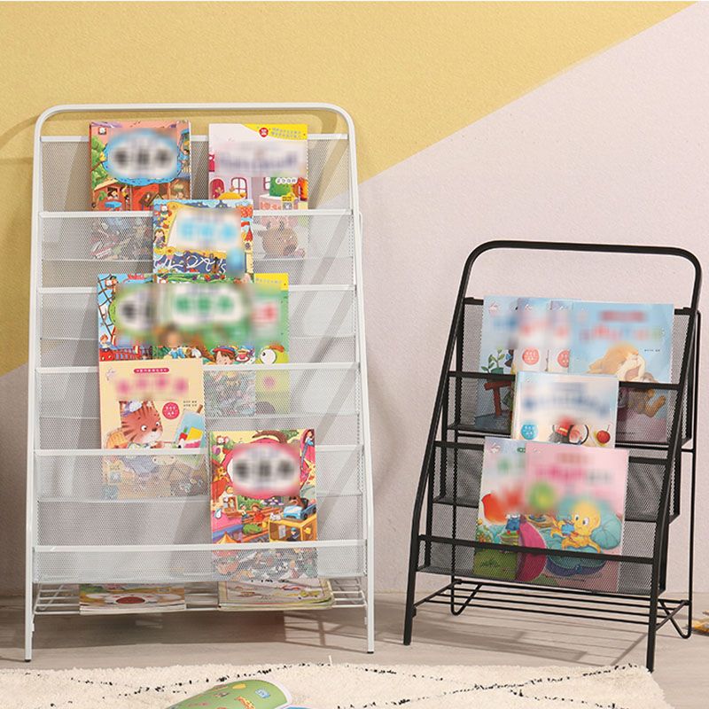 Libreria di libreria in metallo industriale in ferro libreria verticale per la casa