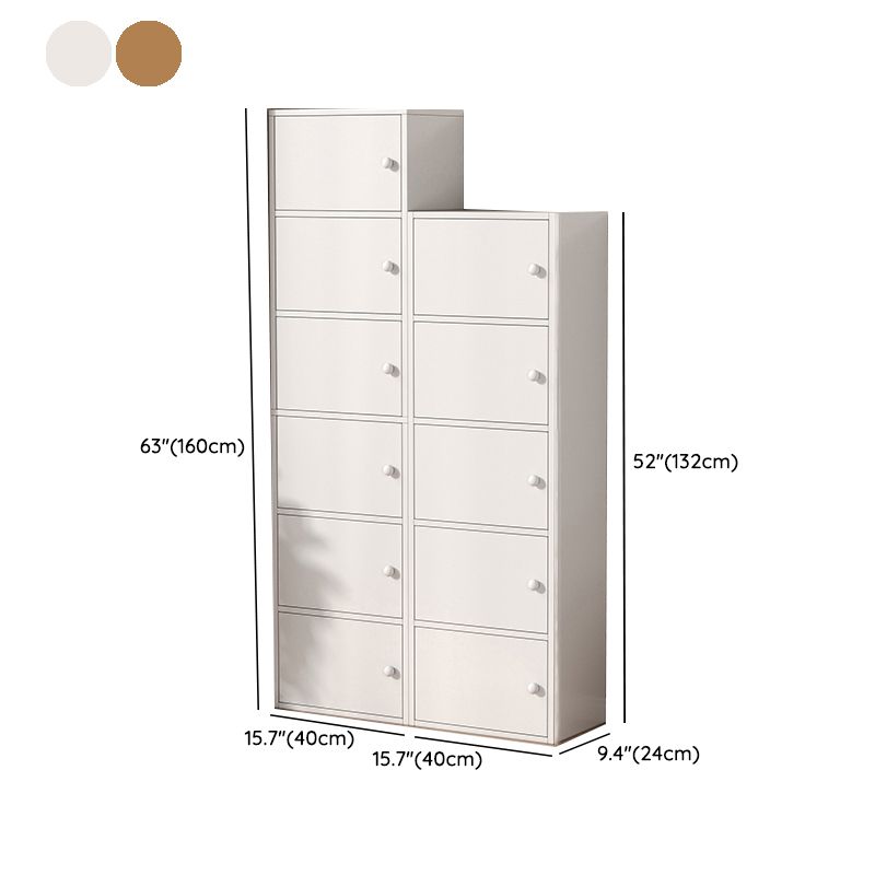 Modern Wooden Accent Cabinet Rectangle Storage Cabinet with Drawer