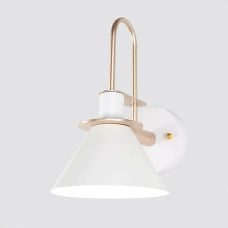 Geometric Shade Metal Wall Sconce Industrial Style Single Light Wall Mounted Light