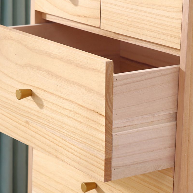 6 Drawers Accent Chest with Straight Legs Contemporary Chest 15.74" Wide