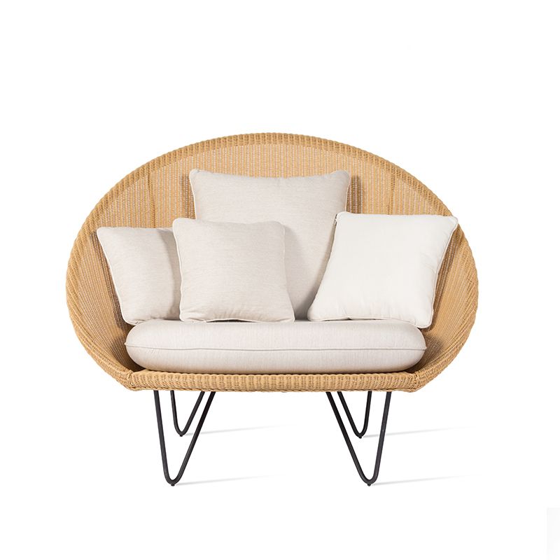 Rattan Chair41.3" L x 33.4" W x  14.4" H  Arms Included Chair