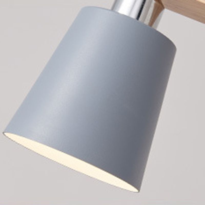 Wood Linear Ceiling Pendant Nordic Modern Island Lighting Fixtures for Dining Room