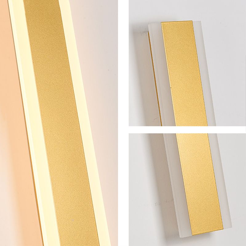 1 luccio di illuminazione da parete di moda semplice per parete lineare moderna moderna