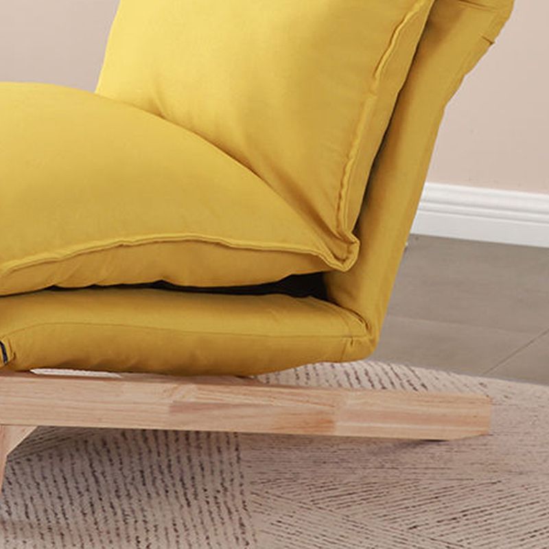 Linen Convertible Chair 23.62" L x 31.69" W x 31.49" H Adjustable Chair for Living Room