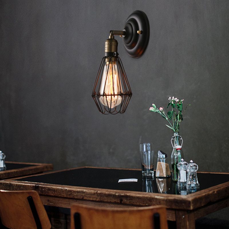 Simplicity Geometric Metal Wall Lamp Household Wall Sconce Lighting Fixture