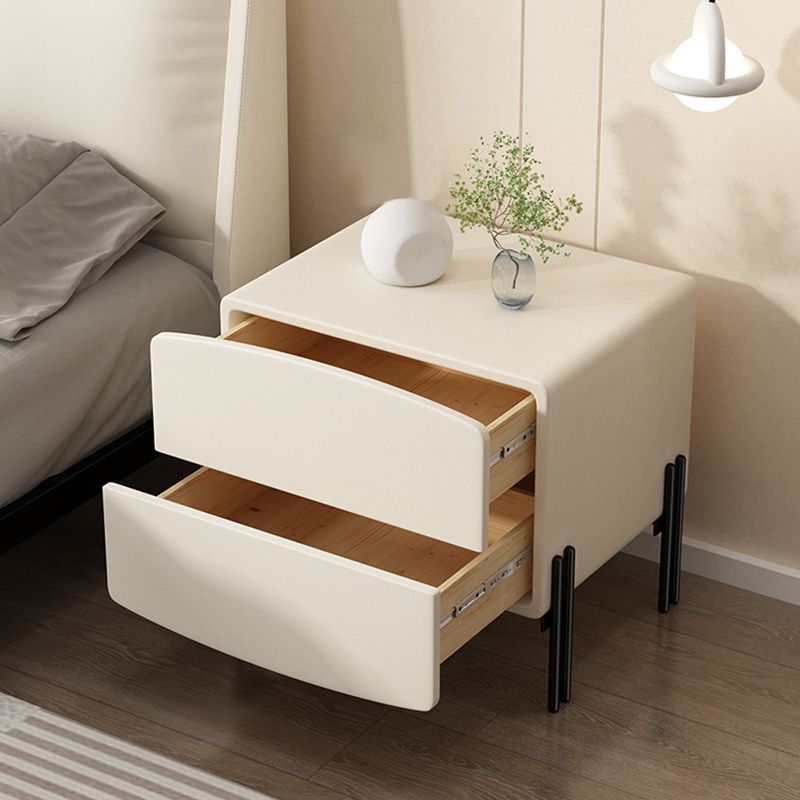 Contemporary Kids Nightstand Solid Wood Nightstands with Drawers