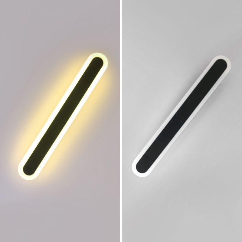 Metal Linear Shape Wall Light Modern 1-Light Wall Mount Fixtures
