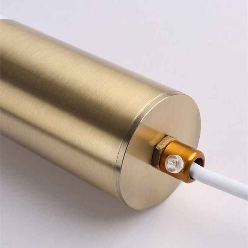 Ampiante moderna a sospensione minimalista a 1 illuminazione in stile moderno illuminazione appesa in metallo