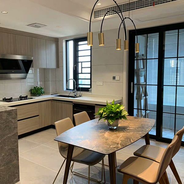 Contemporary Pendant Lights Cylinder Island Lights Metal 5 Light for Kitchen Island