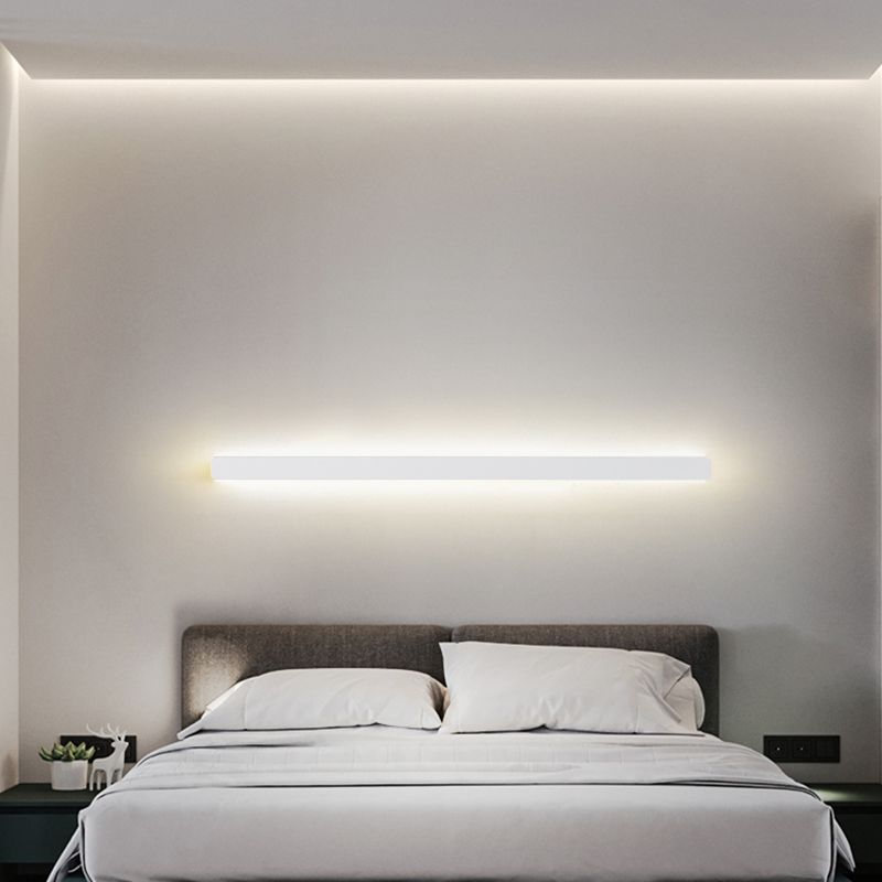 Rectangle Wall Light Modern Style LED Indoor Bedroom Line Wall Lamp Fixture