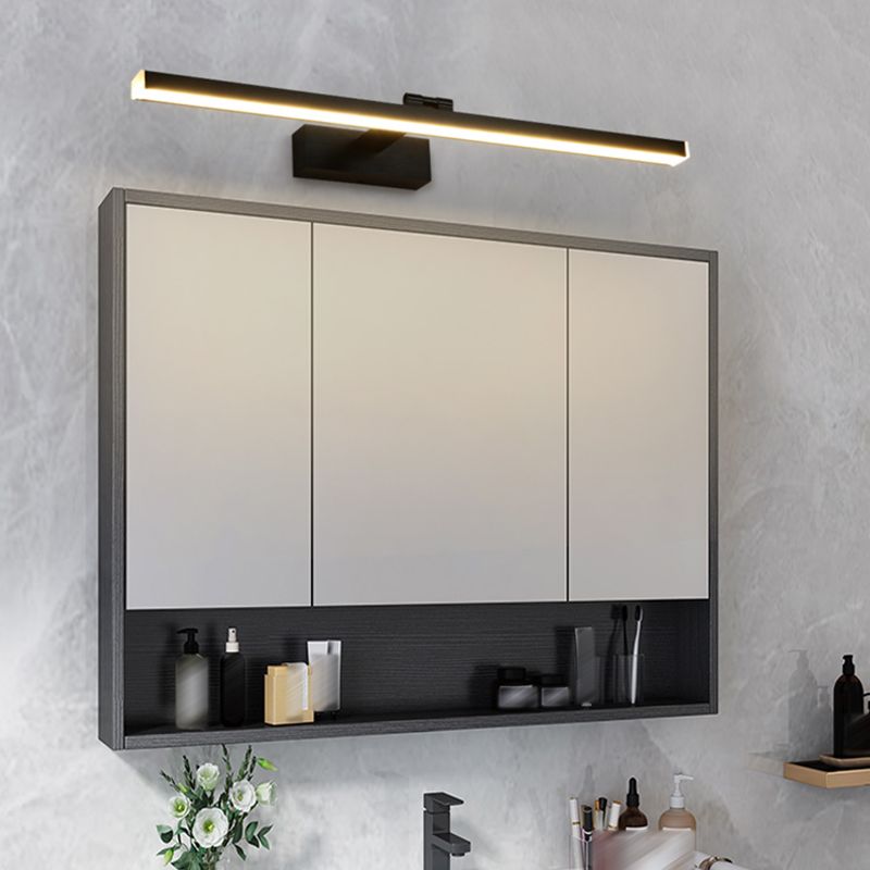 Metal Linear Shape Wall Lights Modern Style 1 Light Wall Sconce for Shower Room