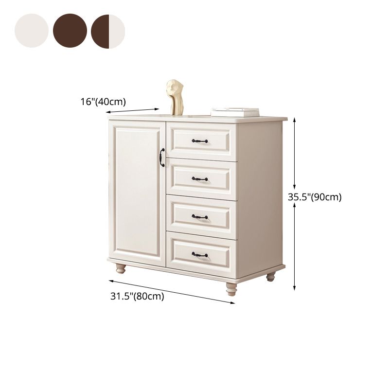 Traditional Combo Dresser Bedroom Wooden Storage Chest for Bedside