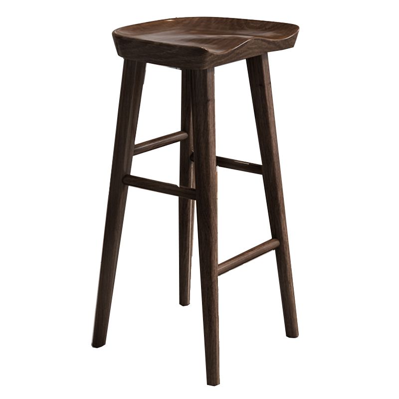 Industrial Solid Wood Bar Stool Backless Counter Stool for Restaurant and Bristol