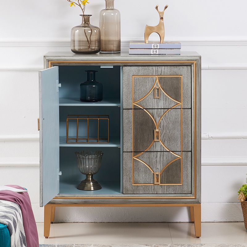 Living Room Dining Buffet with Drawers and Storage Engineered Wood Modern Buffet