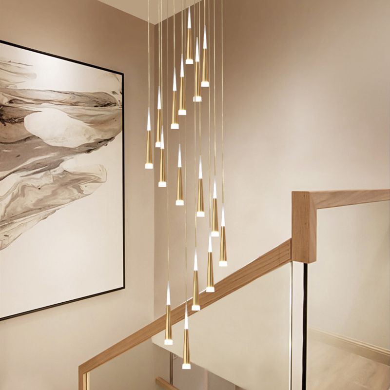 Modern multi -light hanger Led Light Indoor Hotel Light Long Trap Light