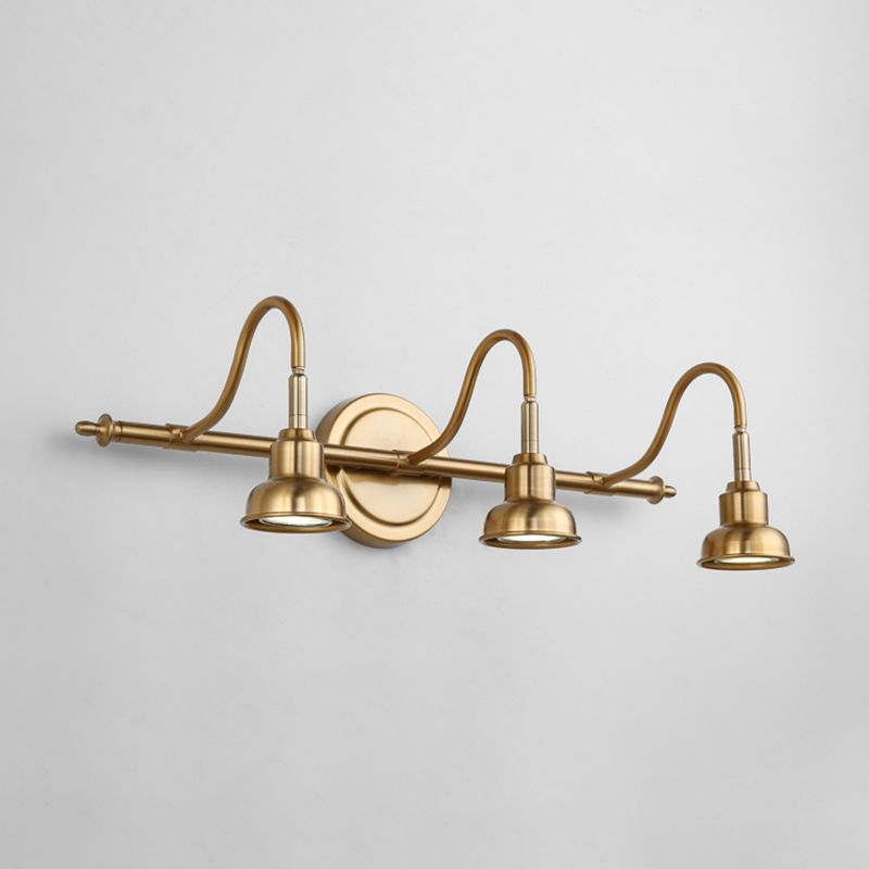 Modern Bell Wall Light Fixture Metal Sconce Lighting in Gold