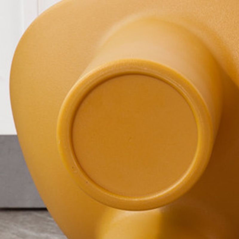 Four Leg Papasan Chair Armless Accent Chair with Fixed Back for Licing Room