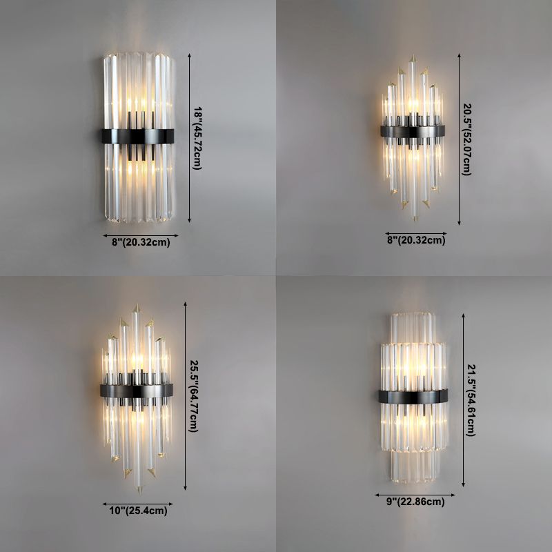 Postmoderne Stilkristallwandlicht geometrische Form Wandleuchten für Schlafzimmer