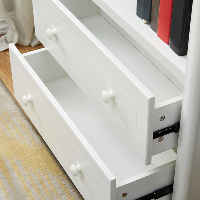 Closed Back Standard Bookshelf Engineered Wood Modern Bookcase